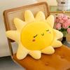 Adorable Sun Plush Toy Pillow Cute Cartoon Sofa Cushion Fluffy Plushie Home Decor For Bed Living Room Cozy Gift Supplies