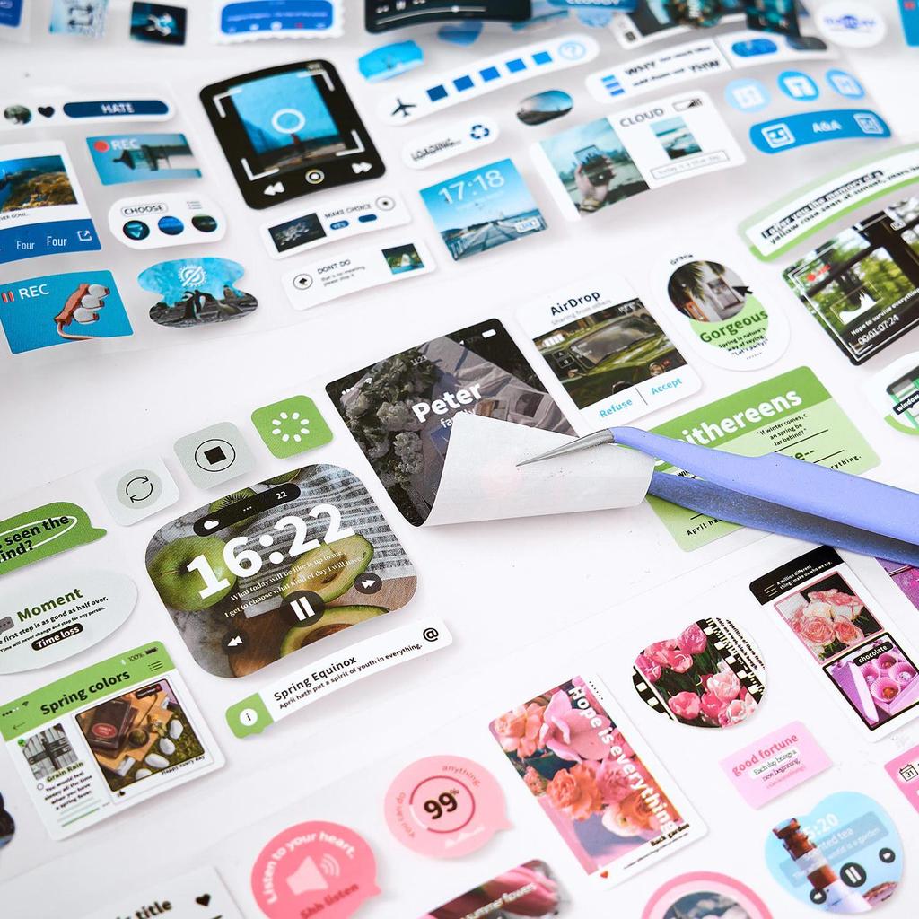 Early Morning Foam Tape Memory Fragment Decorative Stickers Set