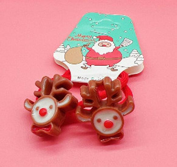 2021 Christmas Santa Claus Hair Ties & Headbands for Kids - Hair-Friendly Accessories