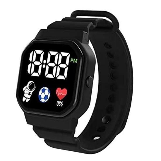 Unisex Square LED Digital Waterproof Sports Watch Electronic Wristwatch Comfortable Wear Men Women Students