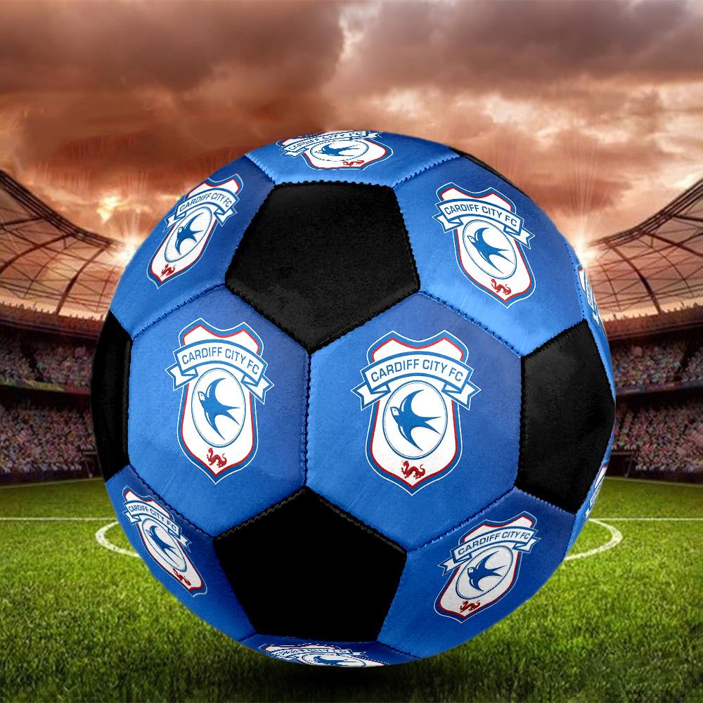 Cardiff City FC Soccer Ball Colorful All Ages Machine Stitched PVC Competition Ready Durable High-Bounce.SIZE5