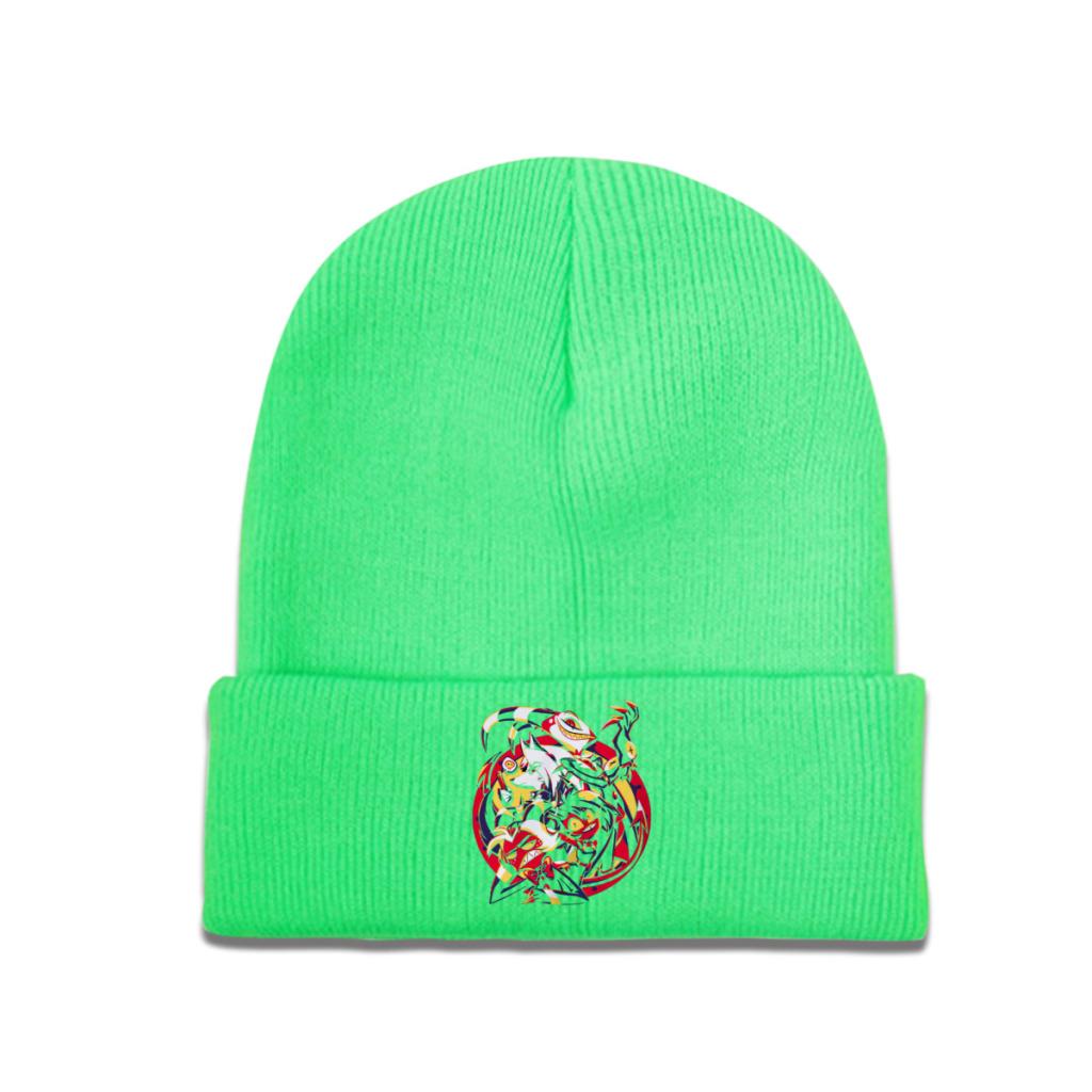 Helluva Boss Merch Octavia Comedy Strickmützen für Damen, Unisex, Beanie, Wintermützen, Polyester, essentielle warme Mützen