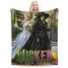 Wicked For Good Blanket  Super Soft Plush Throw for Kids and Adults Funny Flannel Bedspread for Couch Bed Cover