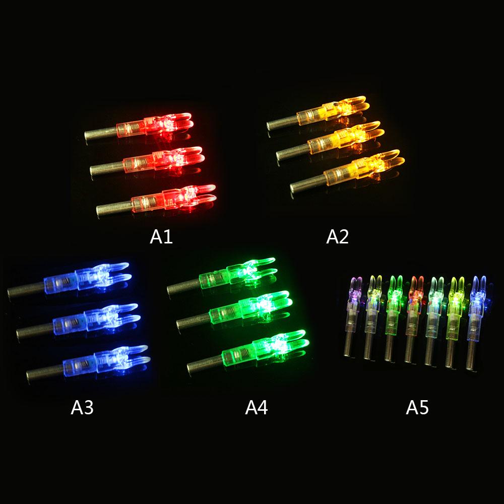 3PCS Archery Lighted Nocks Waterproof Universal Lighted Nocks with on off Switch