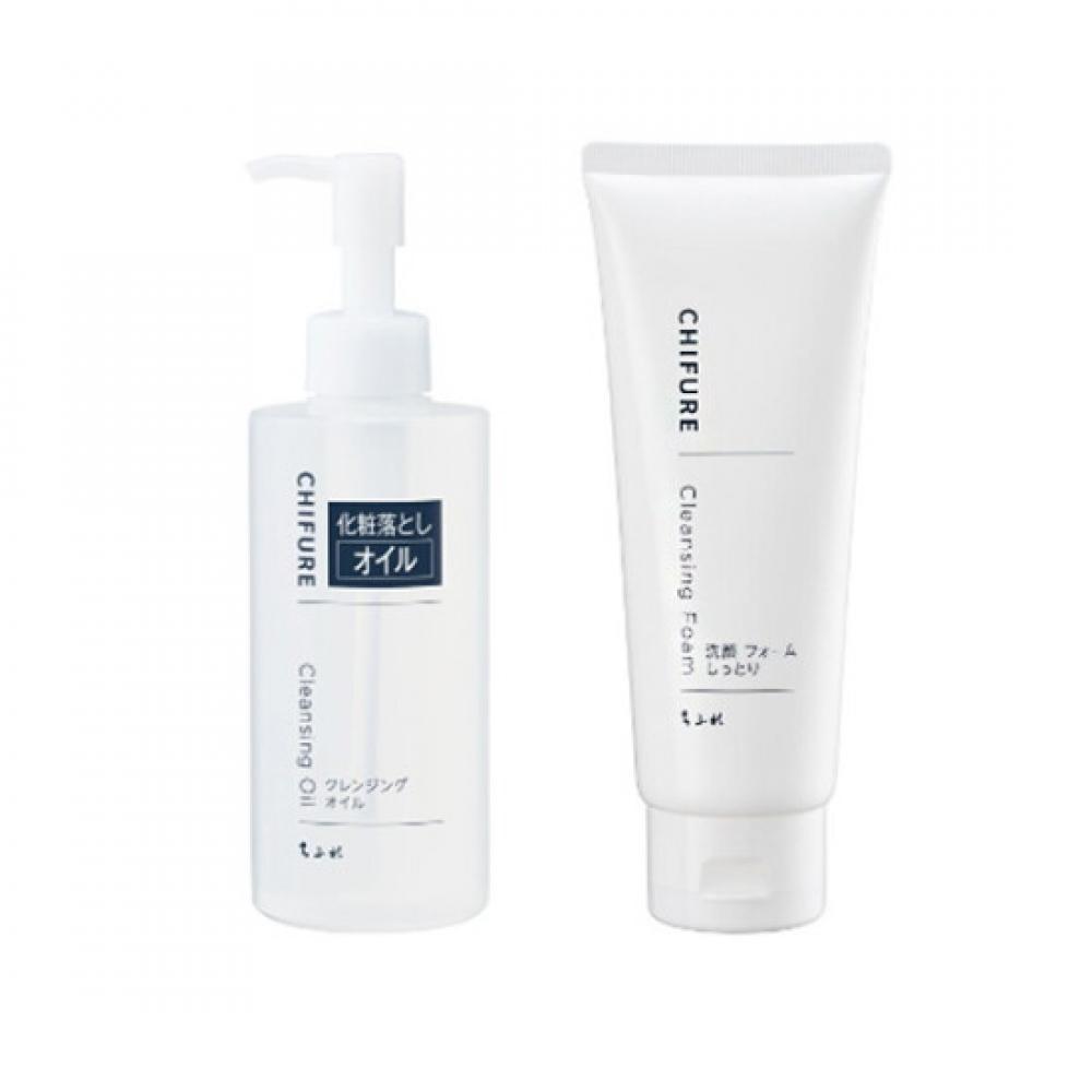 Chifure Moisture Cleansing Foam 150g + Cleansing Oil 220ml