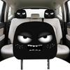Kopfstützenbezüge für Autos 2 Stück Lustige Halloween-Kopfstützenbezüge mit großen Augen Saisonale Dekoration für Herbstferienreise Reise
