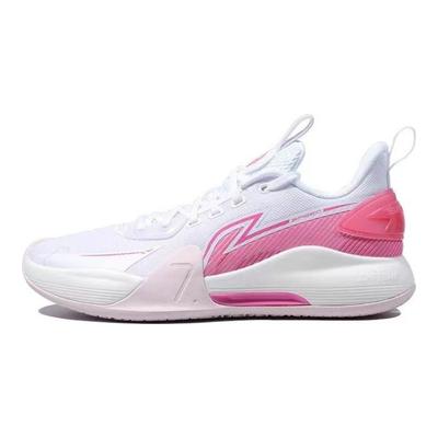 Li Ning Flash 7 Shock Absorption Non-Slip Low-Top Basketball Shoes Men Sneakers Azalea-Pink ABPT013-3