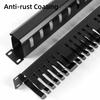1U Cable Management Horizontal Mount 12/24 Slot Metal Wiring Duct 19inch Server Rack Wire Organizer Monitoring Center