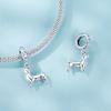 925er Sterlingsilber 925er Sterlingsilber Corgi Hund Charm Anhänger Passend für Armband Halskette Besonderes Mädchen Geburtstag DIY Geschenk SCC2783