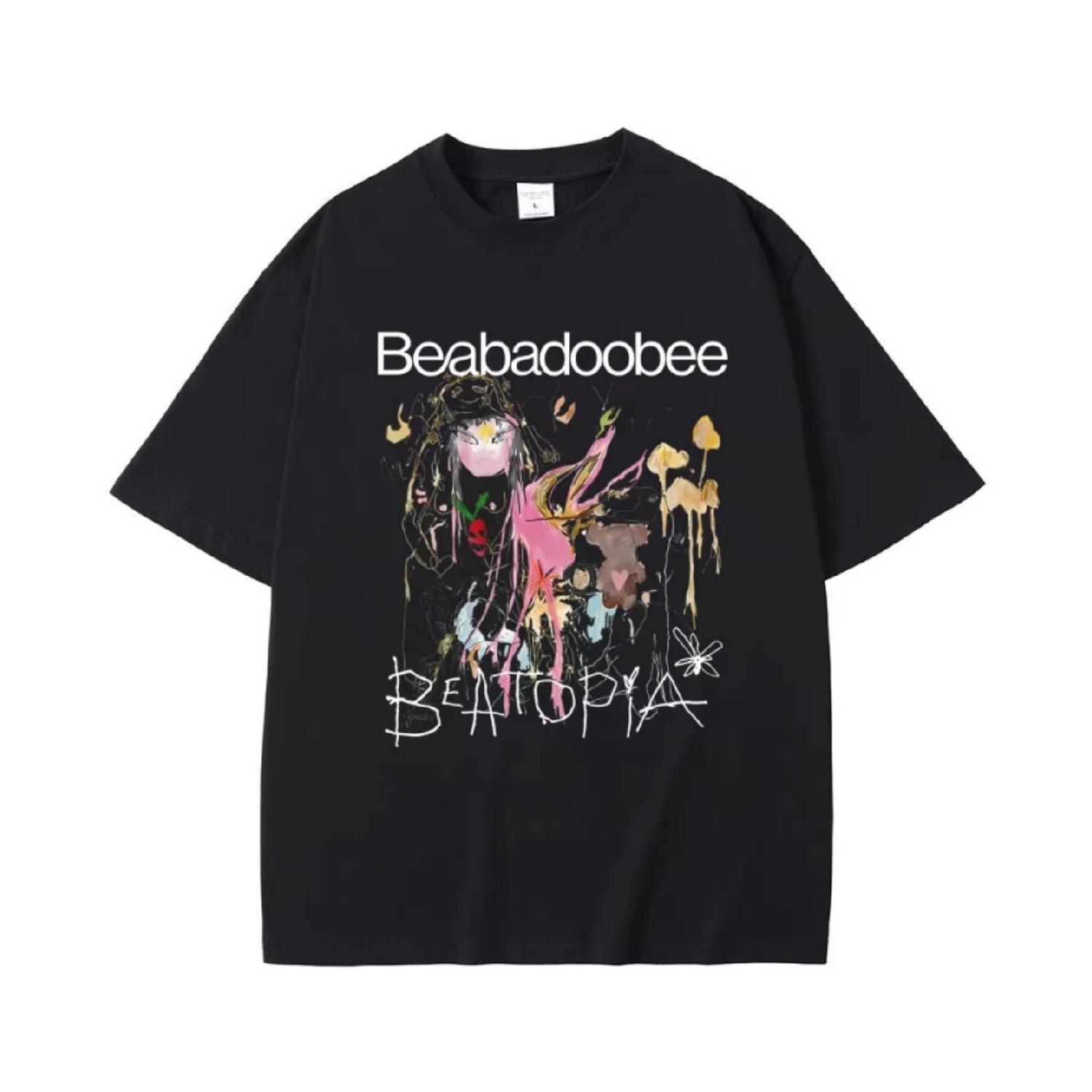 

Beabadoobee Beatopia Принт Альбома Футболка Мужская Женская Мода Оверсайз Уличная Одежда Мужская Летняя Повседневная Чистый Хлопок Короткий Рукав S чёрный