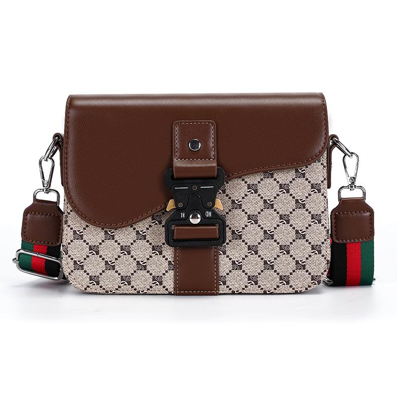 Modieuze Jacquard Patroon Heren Crossbody Tas High-End Casual Schoudertas voor Pendelen Zakelijk Waterdichte Dagelijkse Sling Bag