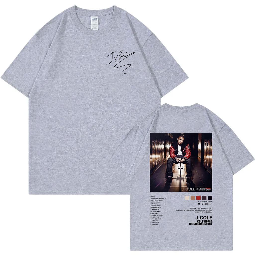 Hot Rapper J Cole Album Cover Graphic T Shirts Hip Hop Vintage Short Sleeve Tshirt Men Women Casual Fashion Oversized Tshirts