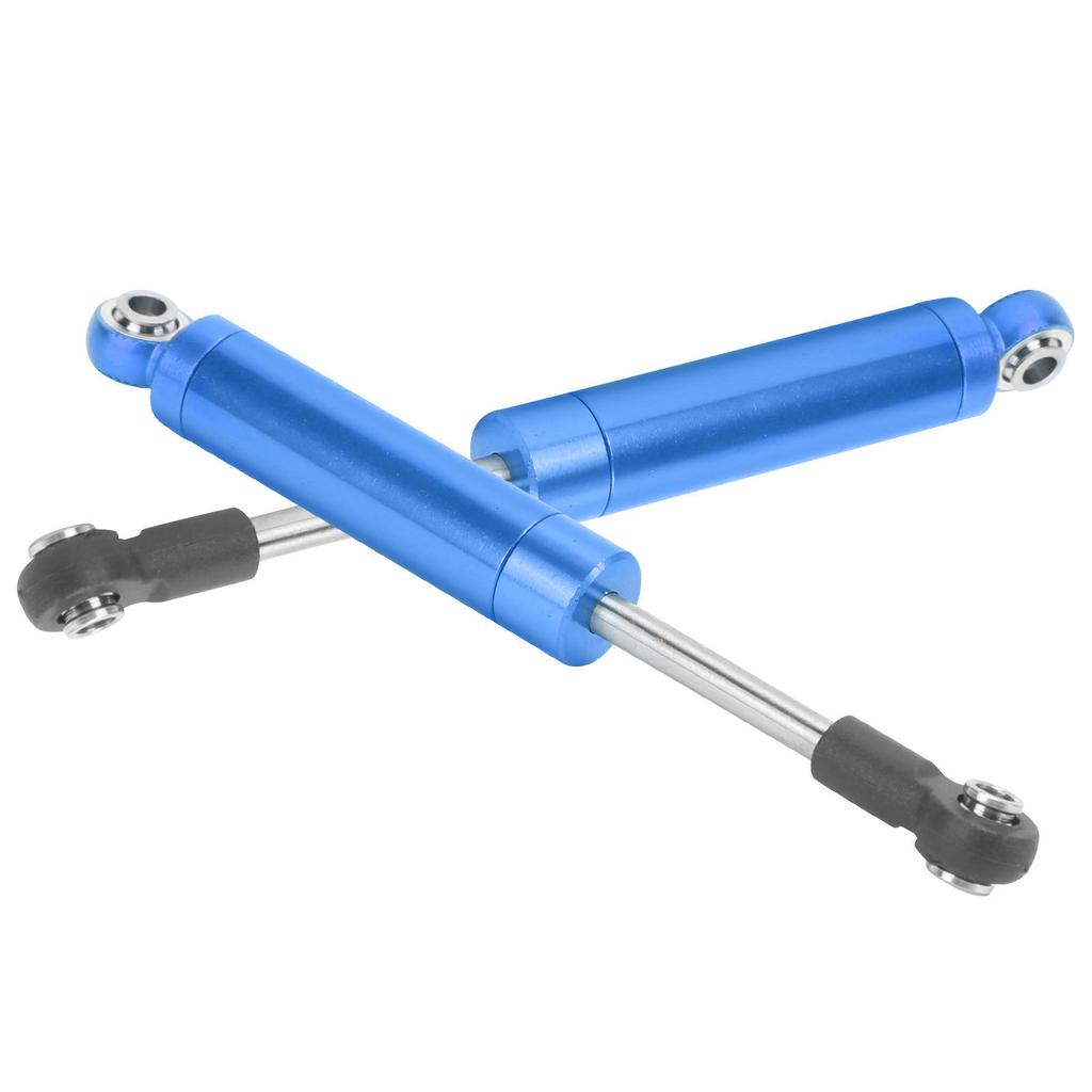 2Pcs RC 80mm Aluminum Builtin Spring Shock Absorber Damper for TRAXXAS SLASH 2WD RC Car(Blue )