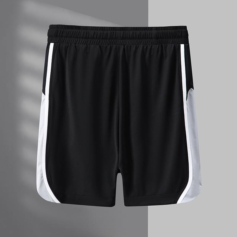 Plus Size Color Block Letter Print Summer Shorts - Loose Fit Five-Point Pants