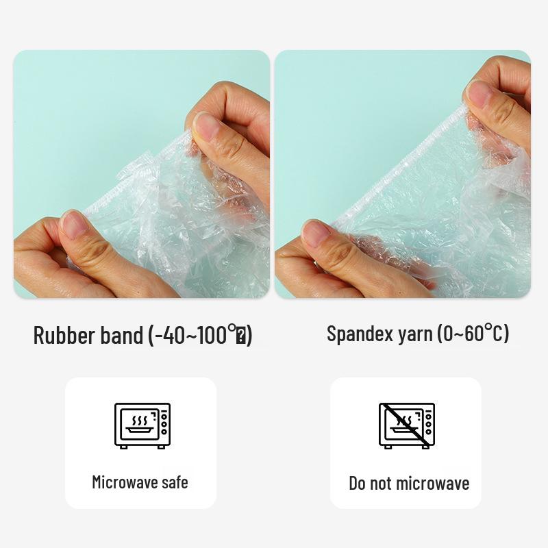 Elastic Food-Grade Disposable Bowl Covers with Self-Sealing Fresh-Keeping Film