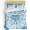 Bohemian Elephant Texture Flowers Duvet Cover With Pillow Case Custom 3pcs Bedding Set Quilt Cover Double Bed Home Textile