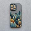 Snow falls forest Landscape Phone case For iPhone 16 15 14 13 12 11 Pro Max Mini X XR XS 15 7 8 Plus Shockproof Protection Cover