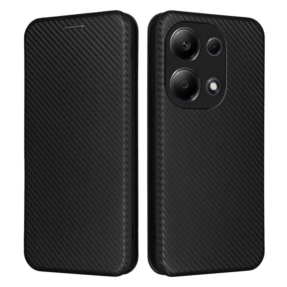 Carbon Fibre Flip Cover Leather Wallet Book Case For OPPO Reno 12 Pro 11 10 9 8 7 6 5 Magnetic Close Coque