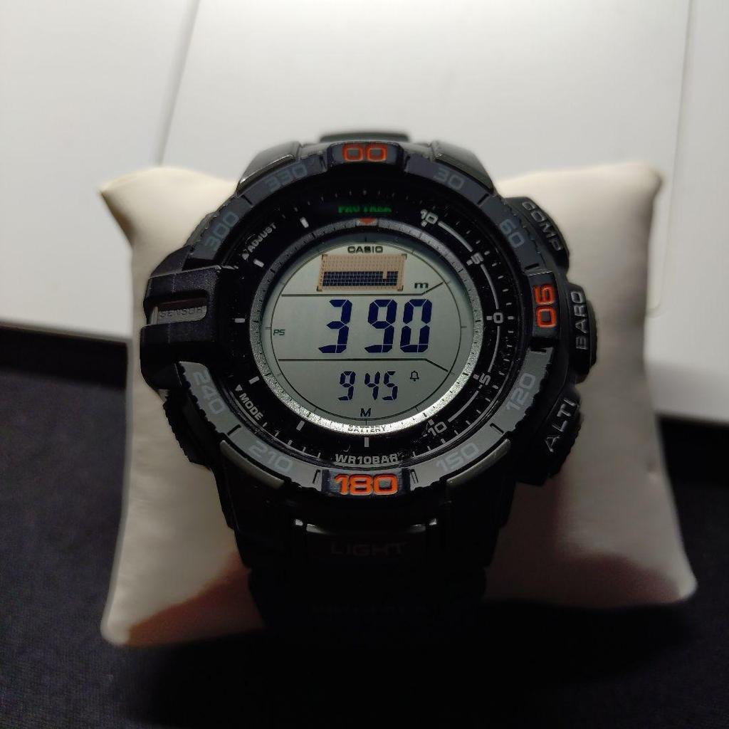 Used CASIO PRO TREK PRG-270 with Instruction Manual