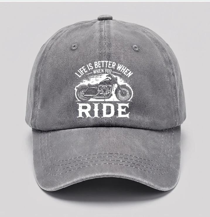 Popular washed old baseball cap World War II Spitfire fighter print sunshade cap sun cap