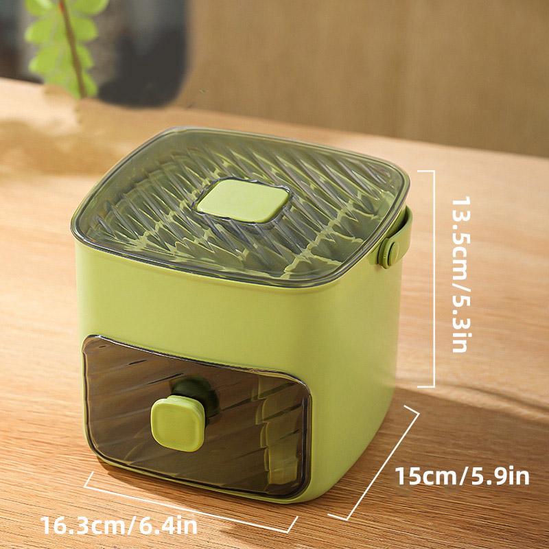 48 Grid Ice Cube Bucket Tray Reusable Refrigerator Ice Maker Mold One-touch Easy Release Homemade Ice Storage Box for Drinks