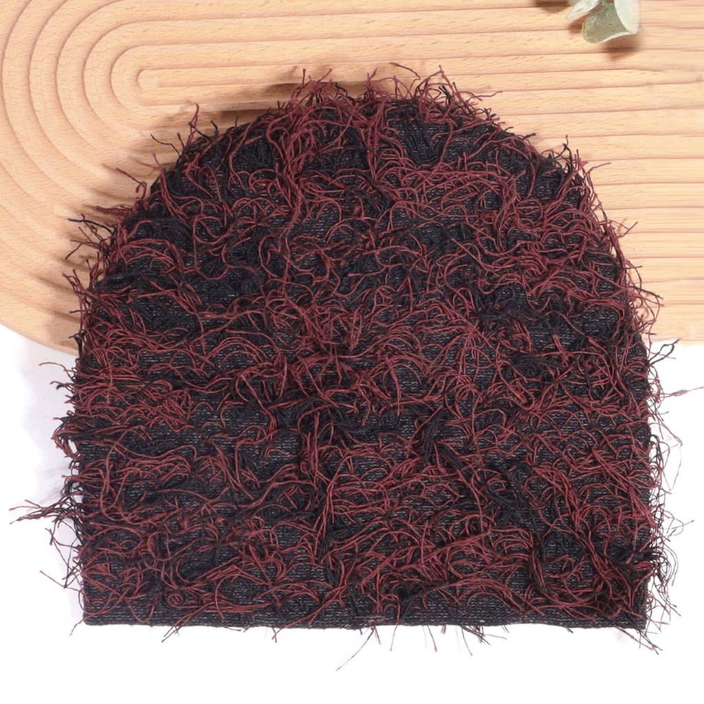 Street Style Acrylic Beanie With Insulation For Autumn Winter Unisex Outdoor Wear темно-красного