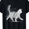 Abstract Cat Lines Minimalist Graffiti Men's T Shirt Summer New Item Suitable for Both Men and Women T Shirt