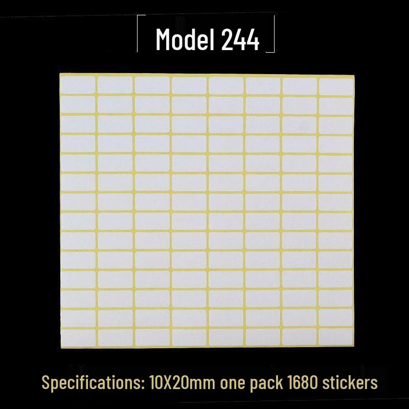 A5 Adhesive Matte White Label Stickers - Printable, Writable, Removable Name Tags