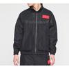 Jordan 23 Engineered Rubber Patch Loose Stand Collar Jacket Men Jackets Black CN4579-010