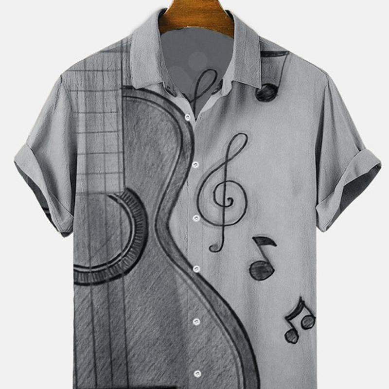 Летняя новая мужская повседневная модная рубашка большого размера с короткими рукавами — фото 8