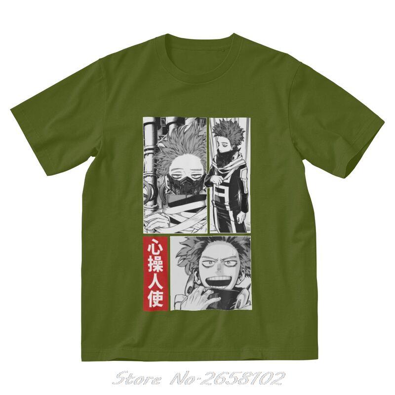 Boku No Hero Academia T Shirts Men Cotton T-shirt Anime Manga Hitoshi Shinso Tee Tops Harajuku Streetwear Tshirts Gift