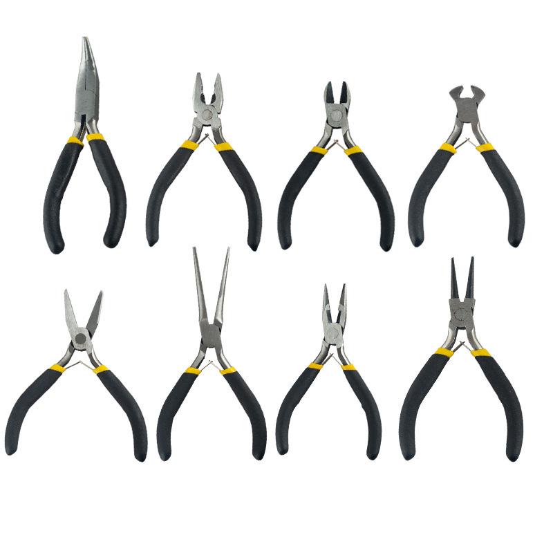 WM Mini 4.5-Inch Pliers Set: Pointed Nose, Flat Nose, DIY, Jewelry, 8-Piece