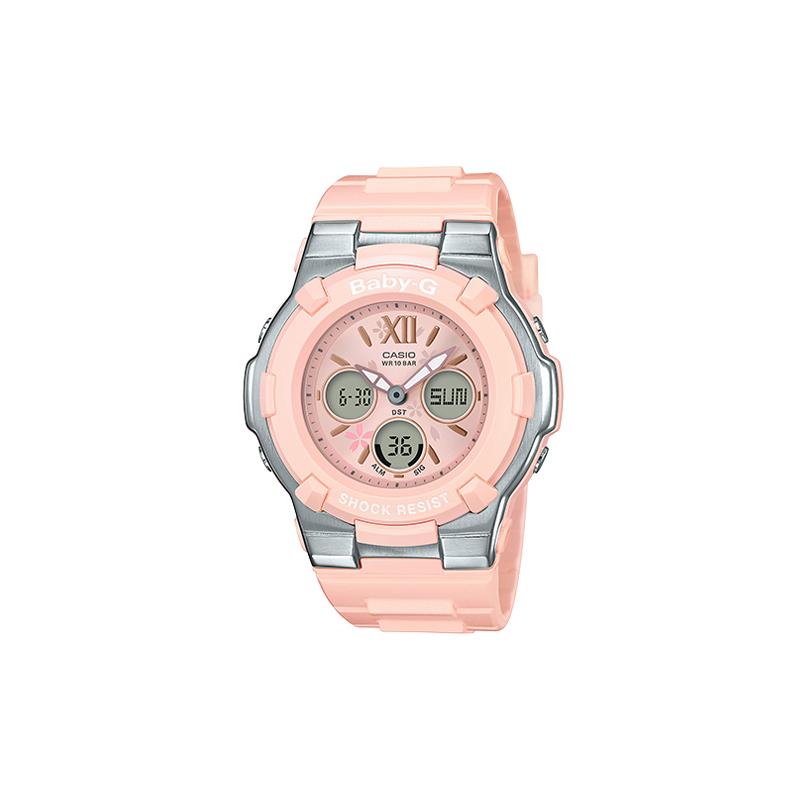 

Casio CASIOBABY-G series PASTEL flower series Vibrant outdoor sports anti-collision quartz movement resin strap Japanese and Korean BGA-110BL-4B2021 розовый