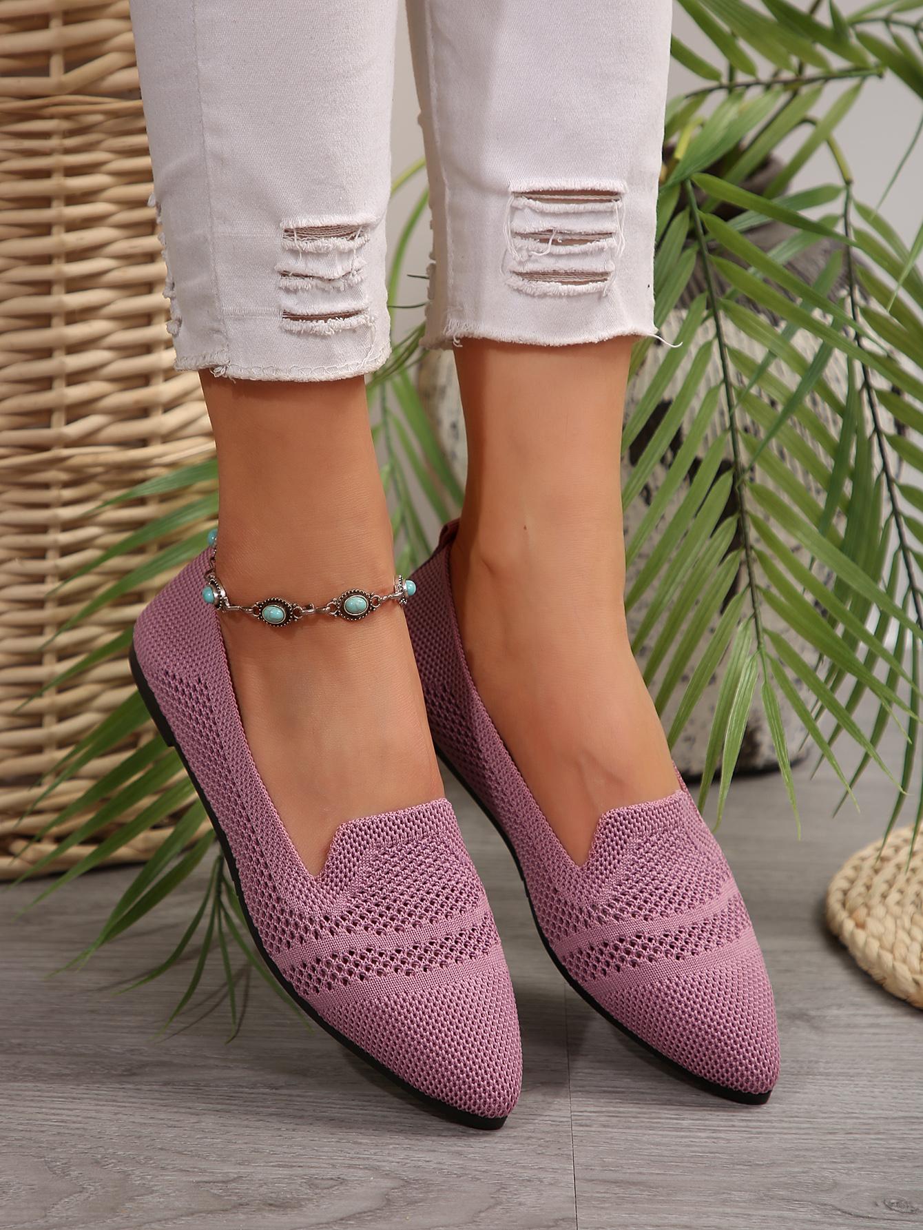 

Модные женские балетки 2024 Сетчатые дышащие удобные мягкие туфли Модные дышащие легкие слипоны Плоские повседневные туфли Женские лоферы Женские 43