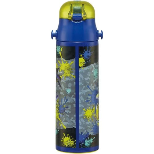 Skater Children's Stainless Steel Water Bottle Direct Drinking 580ml Splatoon 3 Child-friendly Lightweight Type Boys Cool Water Bottle Sports Bottle C