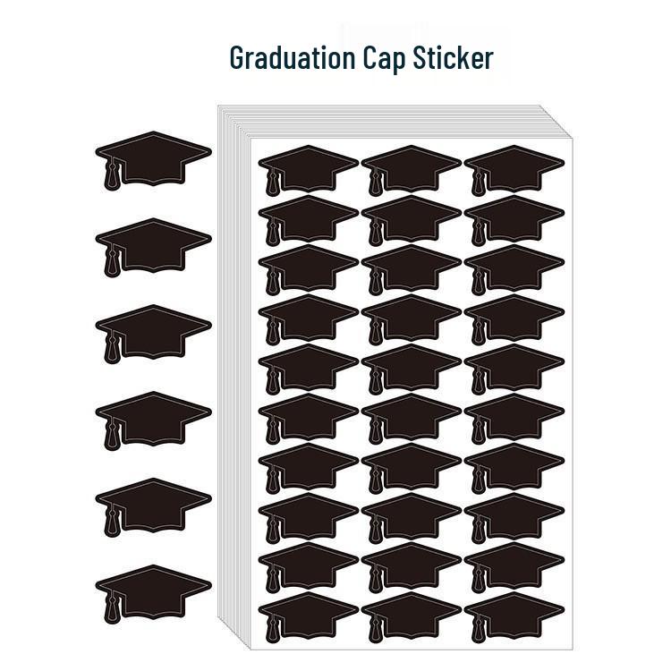 Graduation Cap Candy Box DIY Gift Set with Stickers
