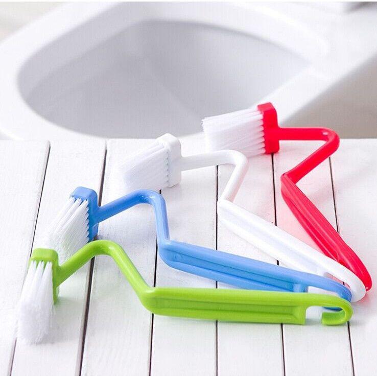 V-Shaped Long Handle Toilet Brush for Effective Corner Cleaning