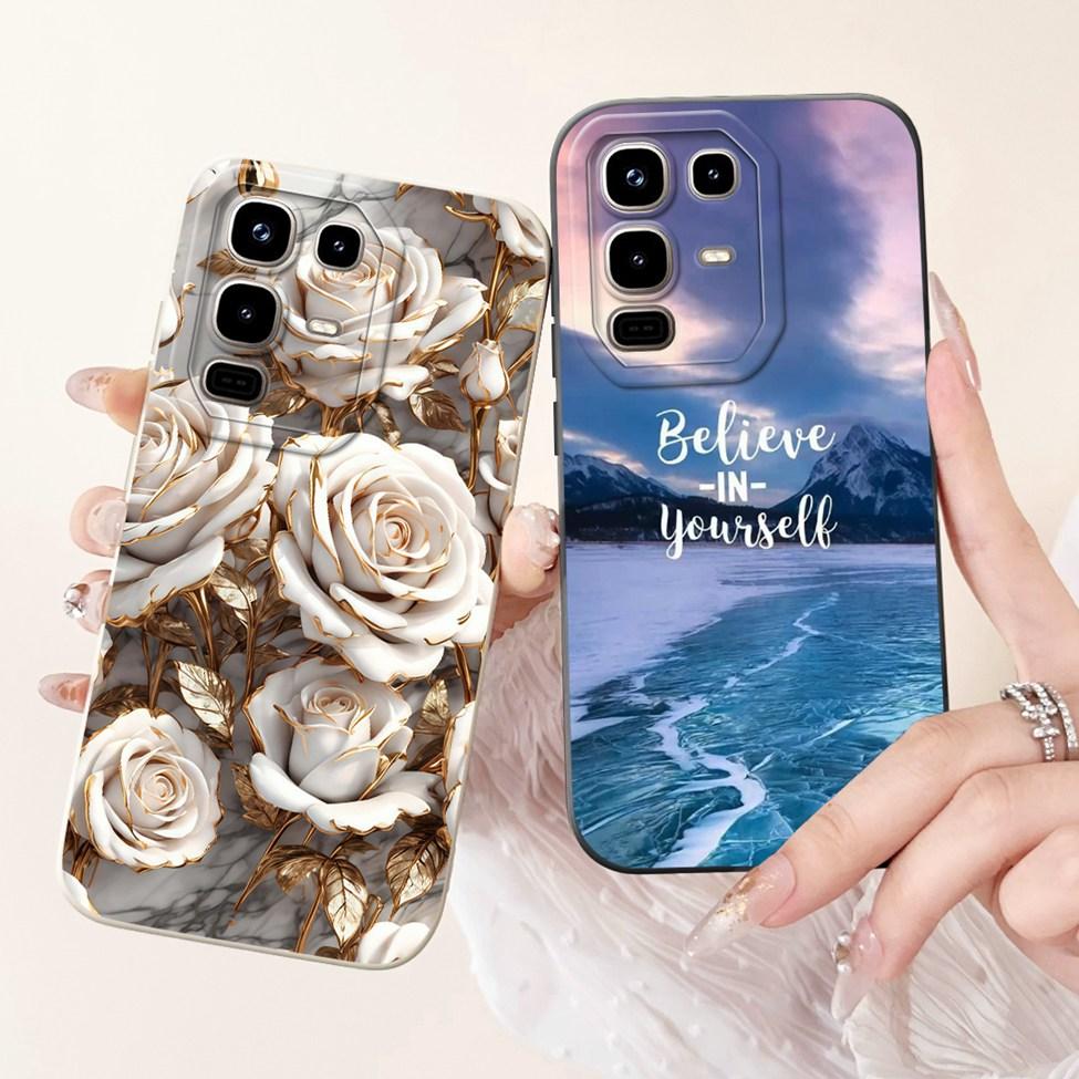 6.78" For Infinix Note 50s X6870 Back Cover For Infinix Note 50s Case Luxury Fashion Lover Cartoon Cool Painted Silicone Bumper