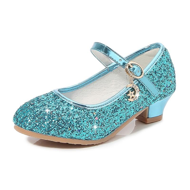 Children's High Heels Sequined Shoes Princess Shoes Flower Girls Shoes