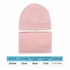 Cartoon Children Hat Scarf Set Solid Color Kids Beanies Sets  Winter Season