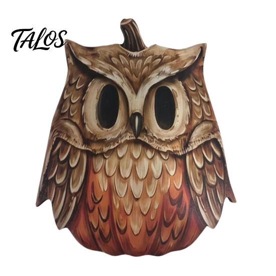 Retro Crackled Paint Ornaments Halloween Wooden Ornaments, Distressed Pumpkin/Cat Decorations, Desktop & Wall Textured Wood Craft Decors for