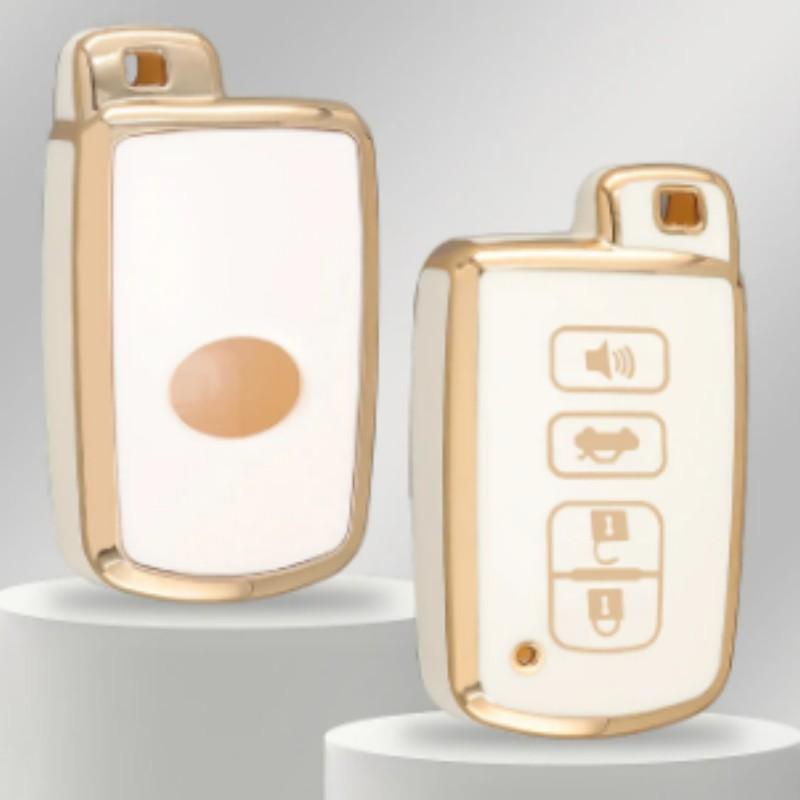 4 Buttons Car Key Case Cover For Toyota Camry Corolla RAV4 Highlander Avalon 2015 - 2017 Smart Control Protector Shell Holder