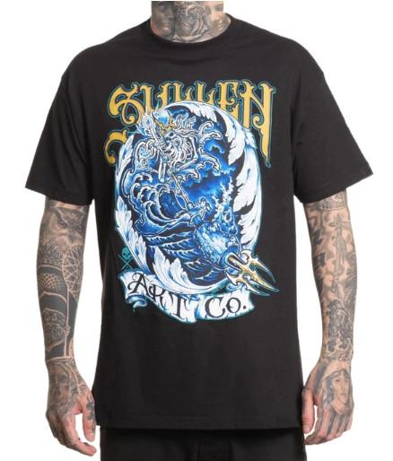 

Sullen Poseidon Exclusive T-Shirt Graphic Tee Streetwear Men Black Bold Statemen 4XL