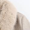 Kaslead New Arrival Women's Clothing Fashion Style Fashion Minimalist Faux Fur Collar Coat Outwear 3046353