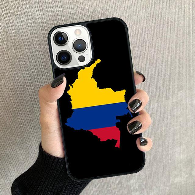 Kolumbien Flagge Handyhülle Für iPhone 17 Air 16 15 14 plus 11 12 13 Pro max Weiche Stoßfänger Hülle Cover coque