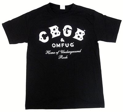 CBGB OMFUG T-shirt Punk Rock CBs Underground Tee Adult Men's Black New