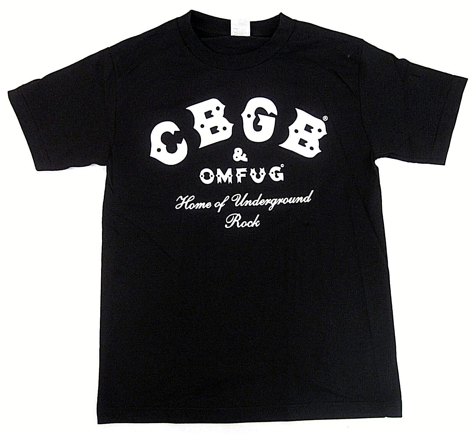 CBGB OMFUG T-shirt Punk Rock CBs Underground Tee Adult Men s Black New XXL
