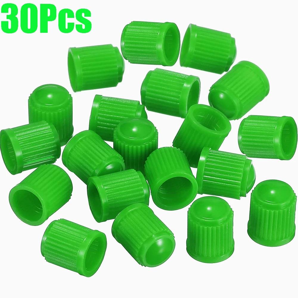 Tyre Valve Dust Caps Valve Stem Covers Plastic Tire Caps With O Rubber Ring For Car, Motorbike, Trucks, Bicycle Airtight Seal