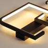 Minimalist Black & White LED Ceiling Light for Bedroom, Living Room, or Study