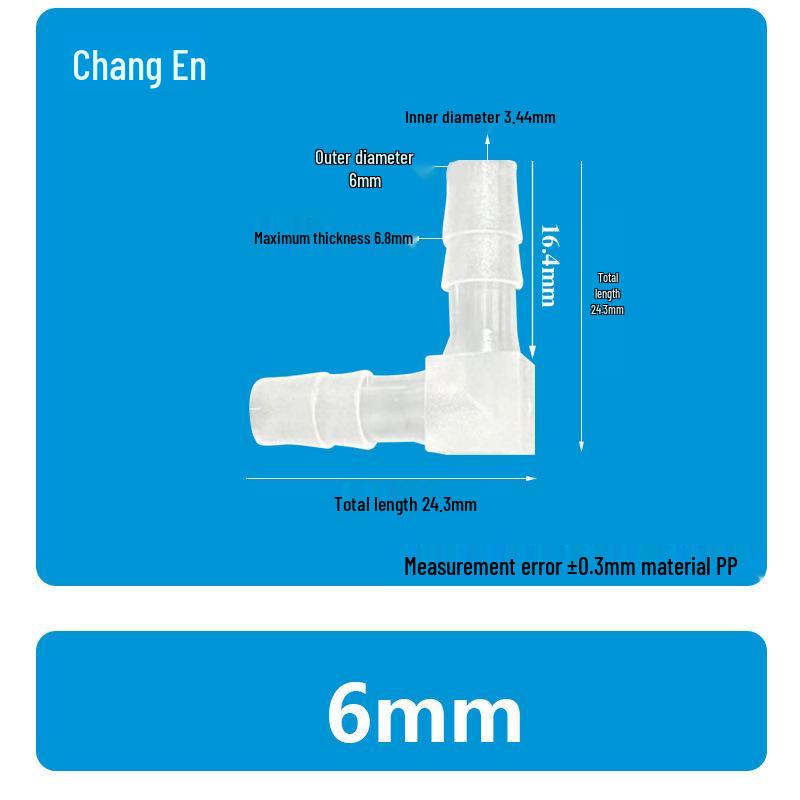 Plastic 90° Hose Connector Elbow Barb